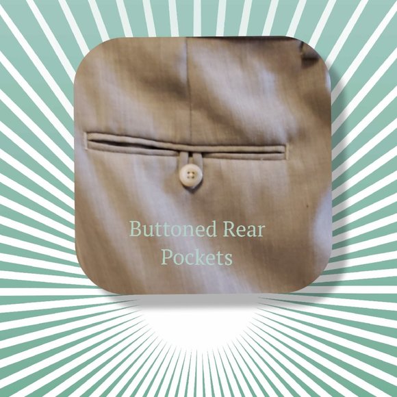 Stafford greige trousers, size 36x30 - Picture 6 of 9